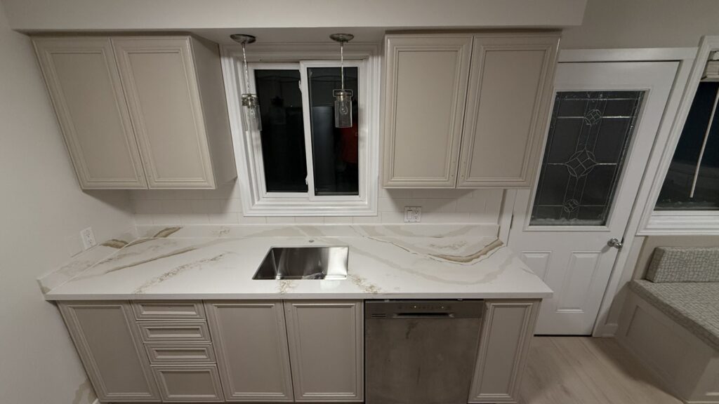 Kitchen cabinet painting in GTA home