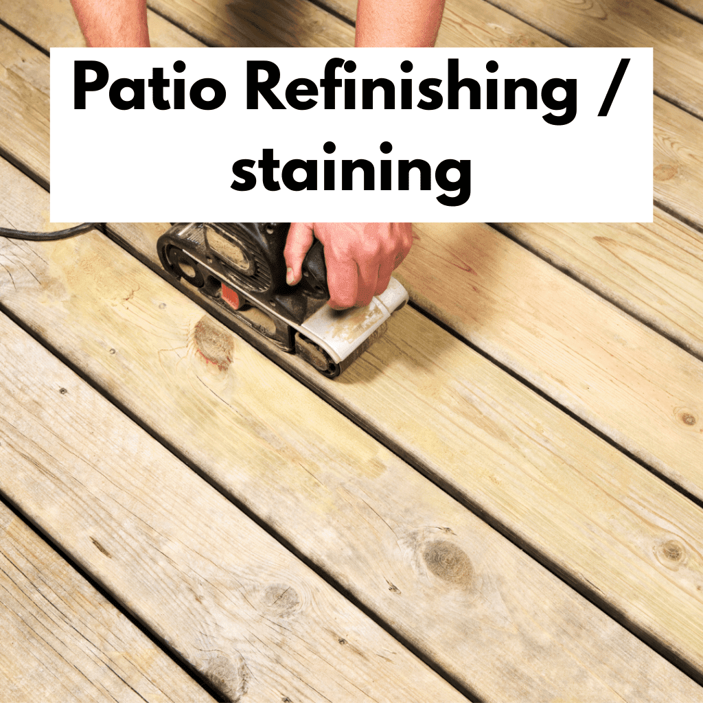 Patio Refinishing / staining